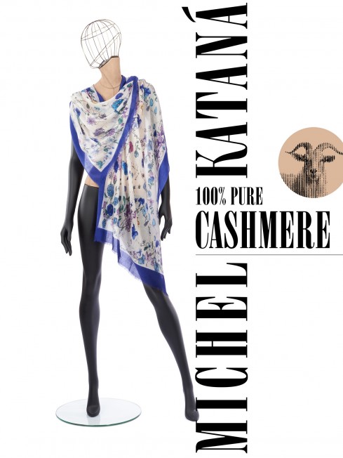 Палантин Унисекс P.CASH40_24-TPC-4/FL.BLEU